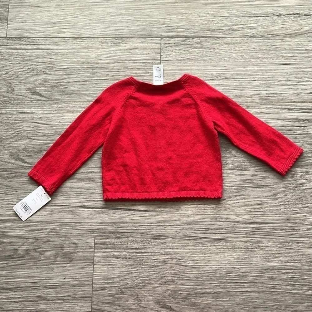 NWT Carter's Red Cardigan Button Up Size 12 Months